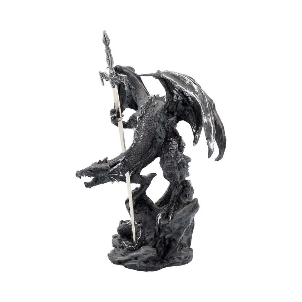Nemesis Now - Black Dragon Sword Figurine - Dragon - Noir
